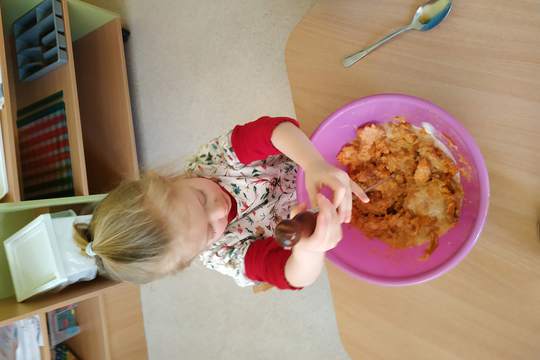 Chefs in Training- Sweet Potato Mash 1