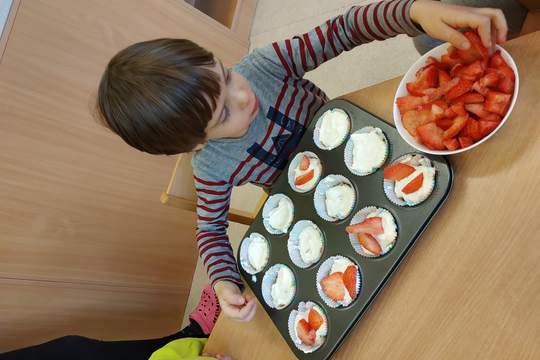 Chefs in Training - Strawberry Yogurt bites 1