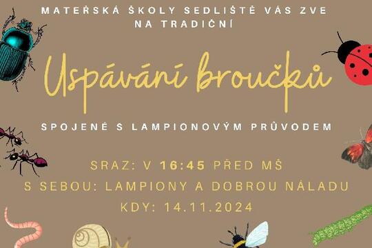 Uspávání broučků spojené s lampionovým průvodem 1