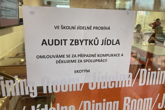 Audit zbytků ve školní jídelně 1