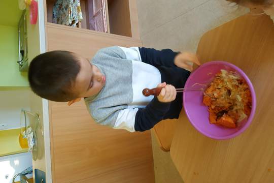 Chefs in Training- Sweet Potato Mash 1