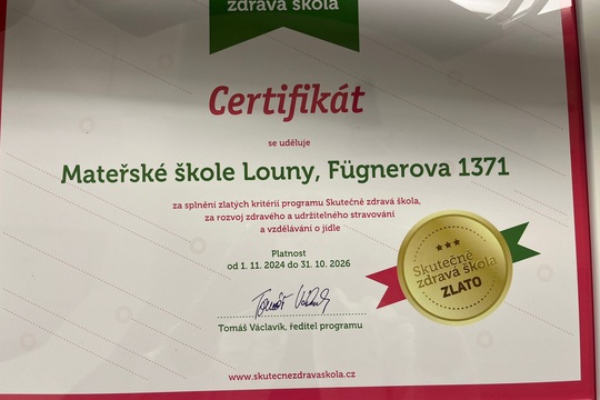 Konference SZŠ a převzetí našich certifikátů 1